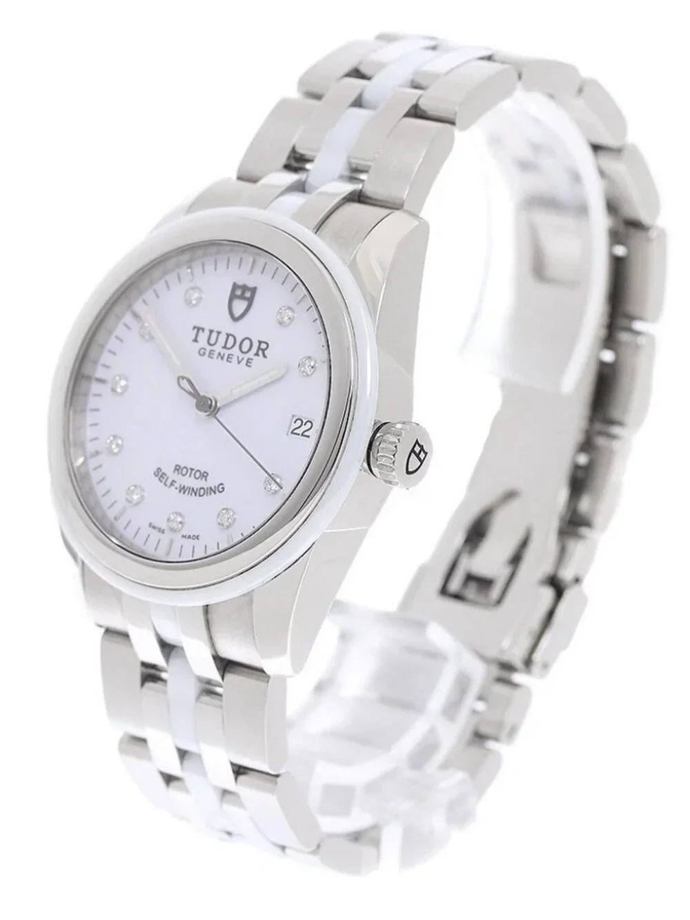 TUDOR Grammar Date 55010 10P diamond white Dial Automatic Men's Watch_970736